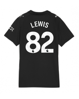 Billige Fotballdrakt Manchester City Rico Lewis #82 Replika Bortedrakt Dame 2025-26 Kortermet Billige Fotballdrakt Manchester City Rico Lewis #82 Replika Bortedrakt Dame 2025-26 Kortermet